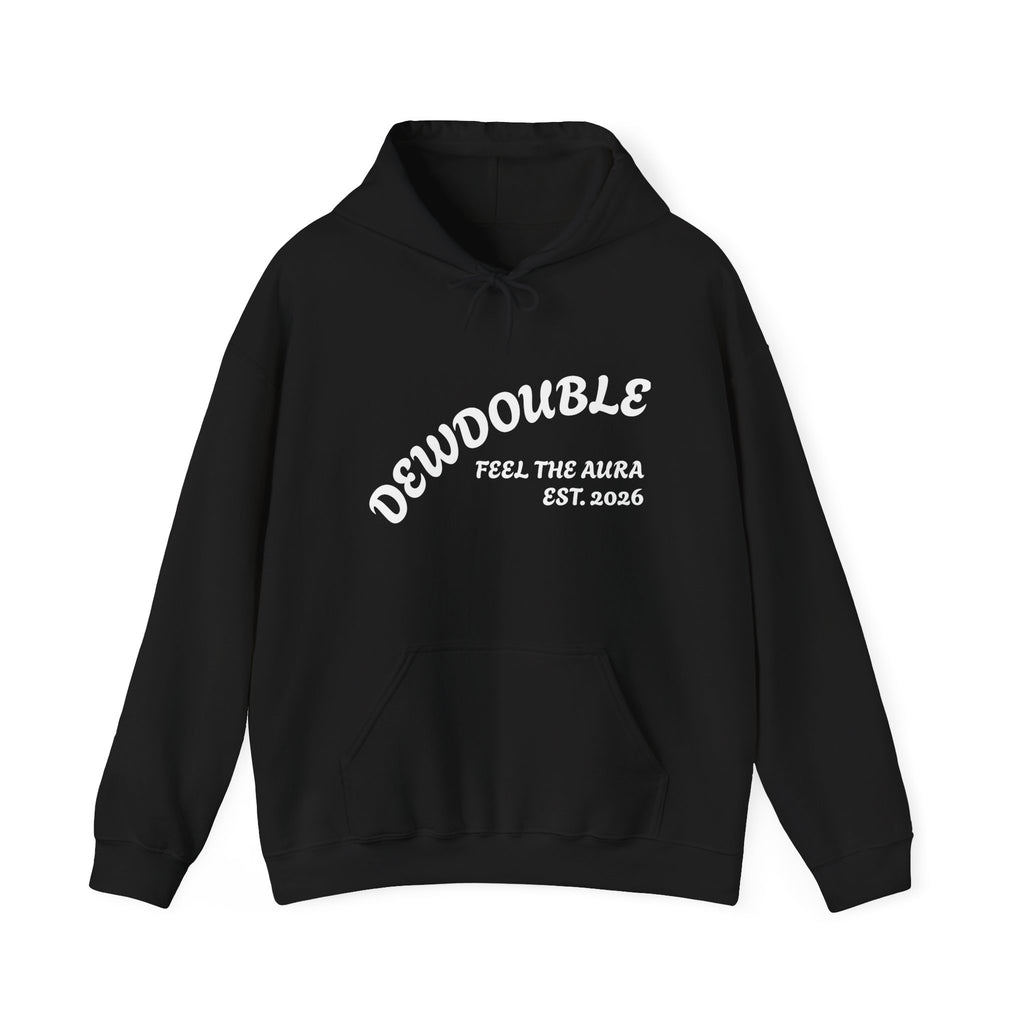 Dewdouble Unisex "Maximum Aura" Hoodie - Minimal Arch Logo Pullover