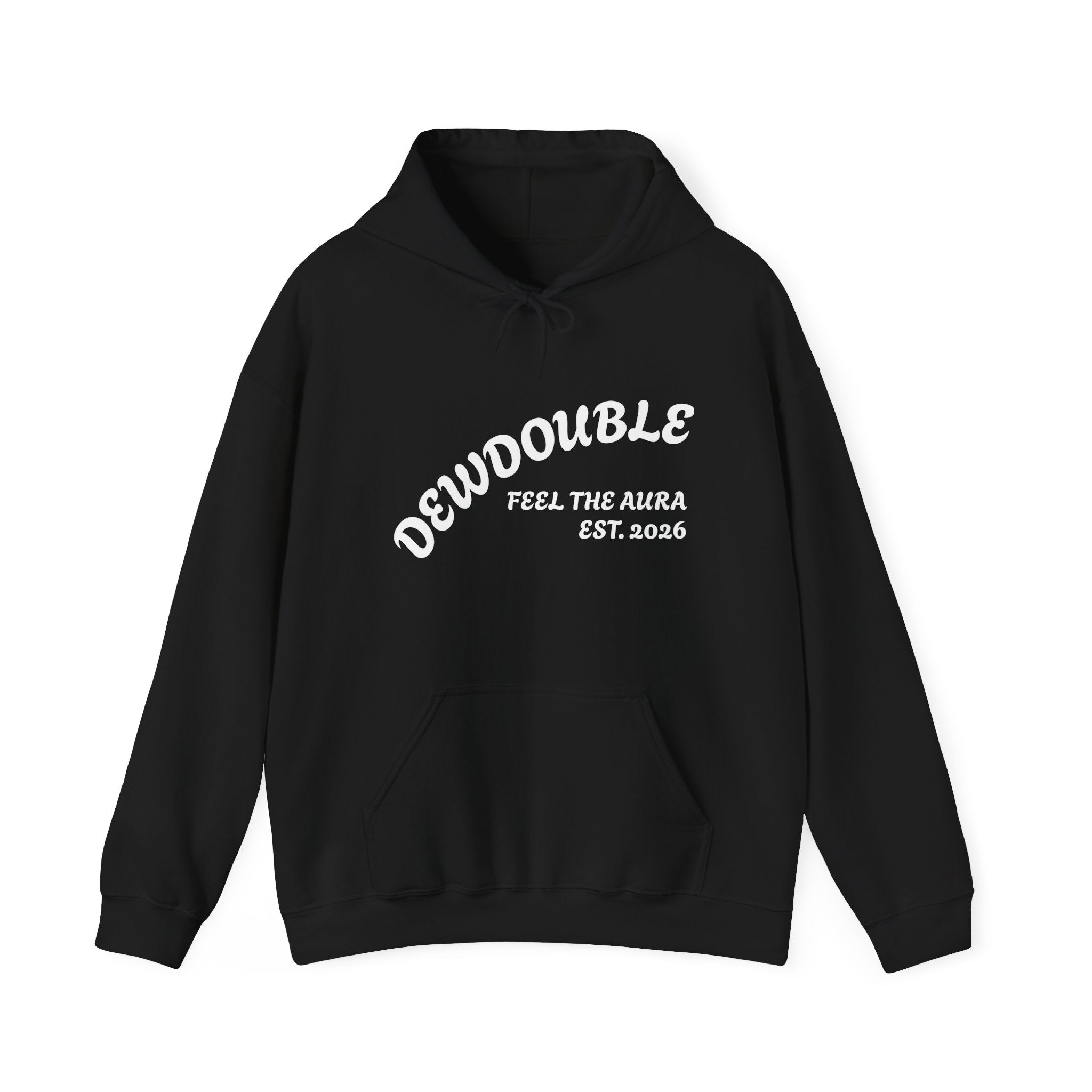 Dewdouble Unisex "Maximum Aura" Hoodie - Minimal Arch Logo Pullover