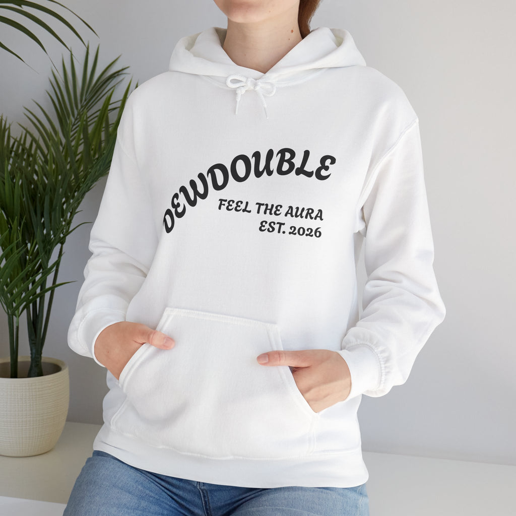 Dewdouble Unisex "Maximum Aura" Hoodie - Minimal Arch Logo Pullover