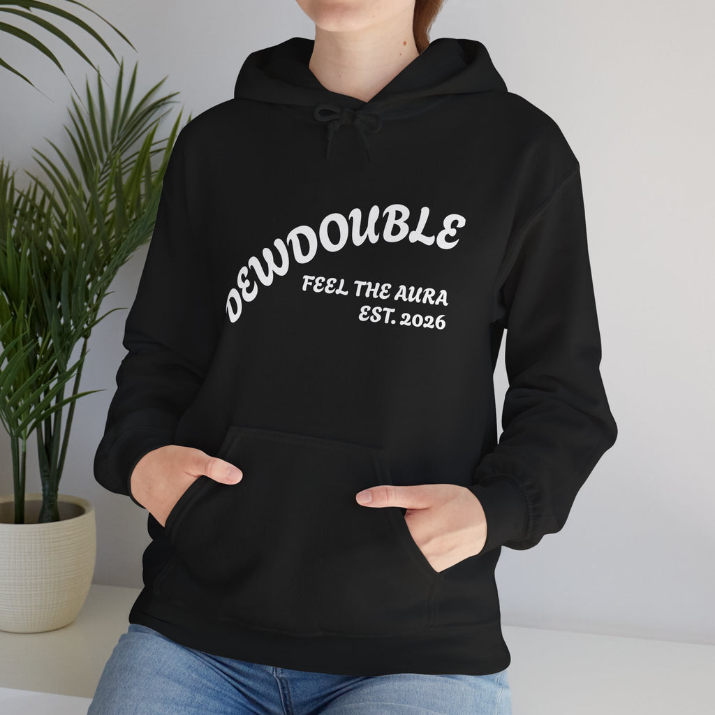Dewdouble Unisex "Maximum Aura" Hoodie - Minimal Arch Logo Pullover