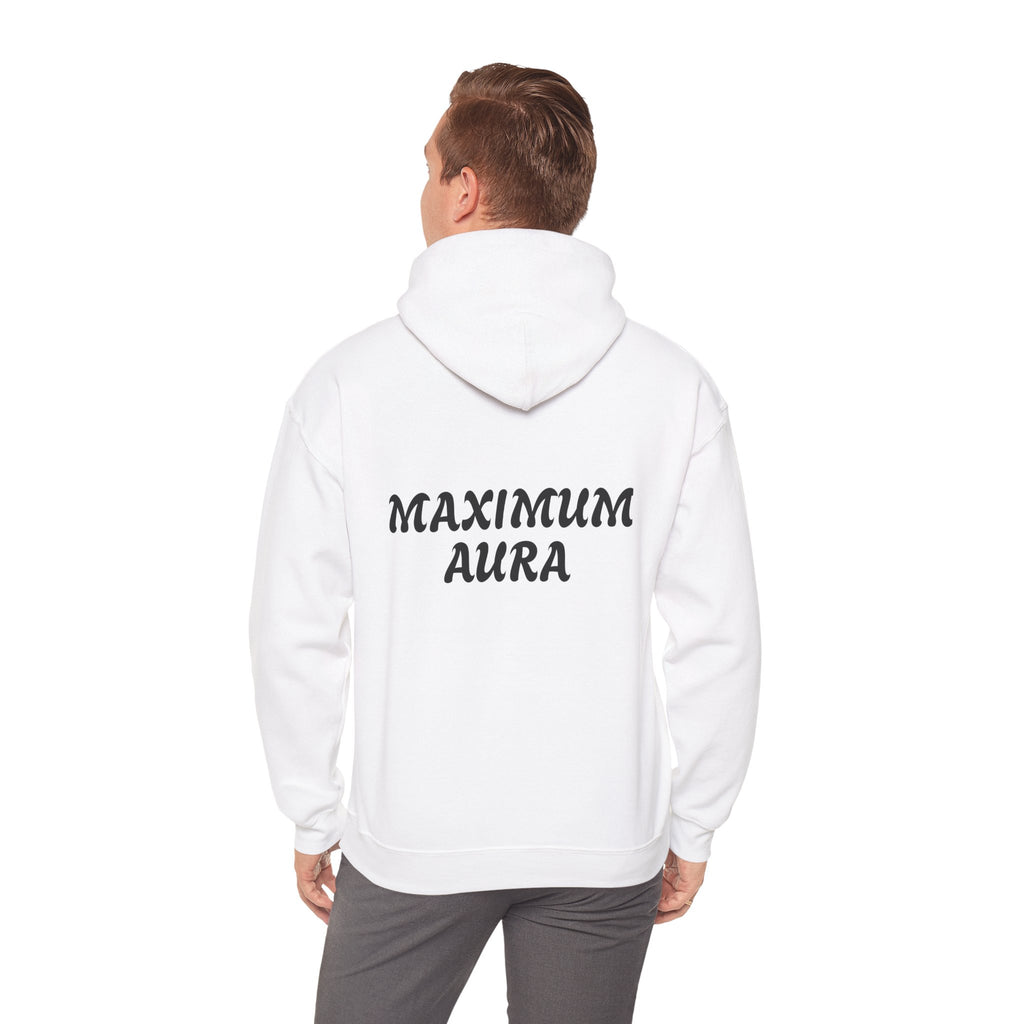 Dewdouble Unisex "Maximum Aura" Hoodie - Minimal Arch Logo Pullover