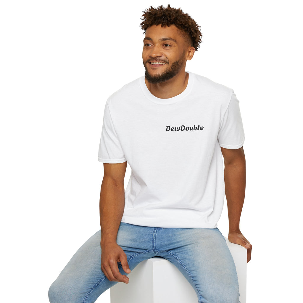 DewDouble Minimal Logo T-Shirt — Casual Everyday Graphic Tee