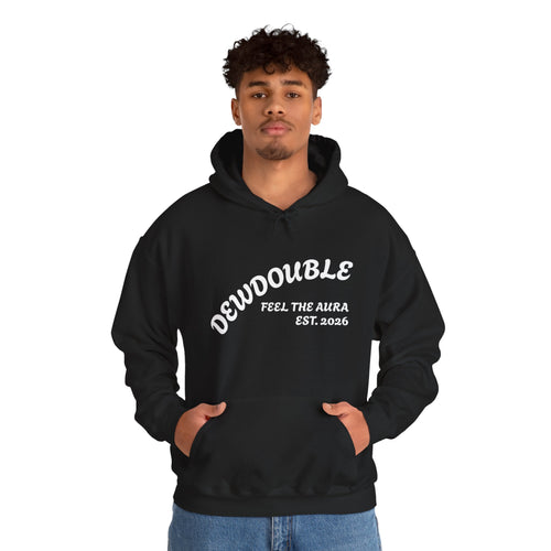Dewdouble Unisex "Maximum Aura" Hoodie - Minimal Arch Logo Pullover