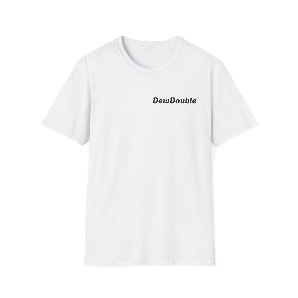 DewDouble Minimal Logo T-Shirt — Casual Everyday Graphic Tee
