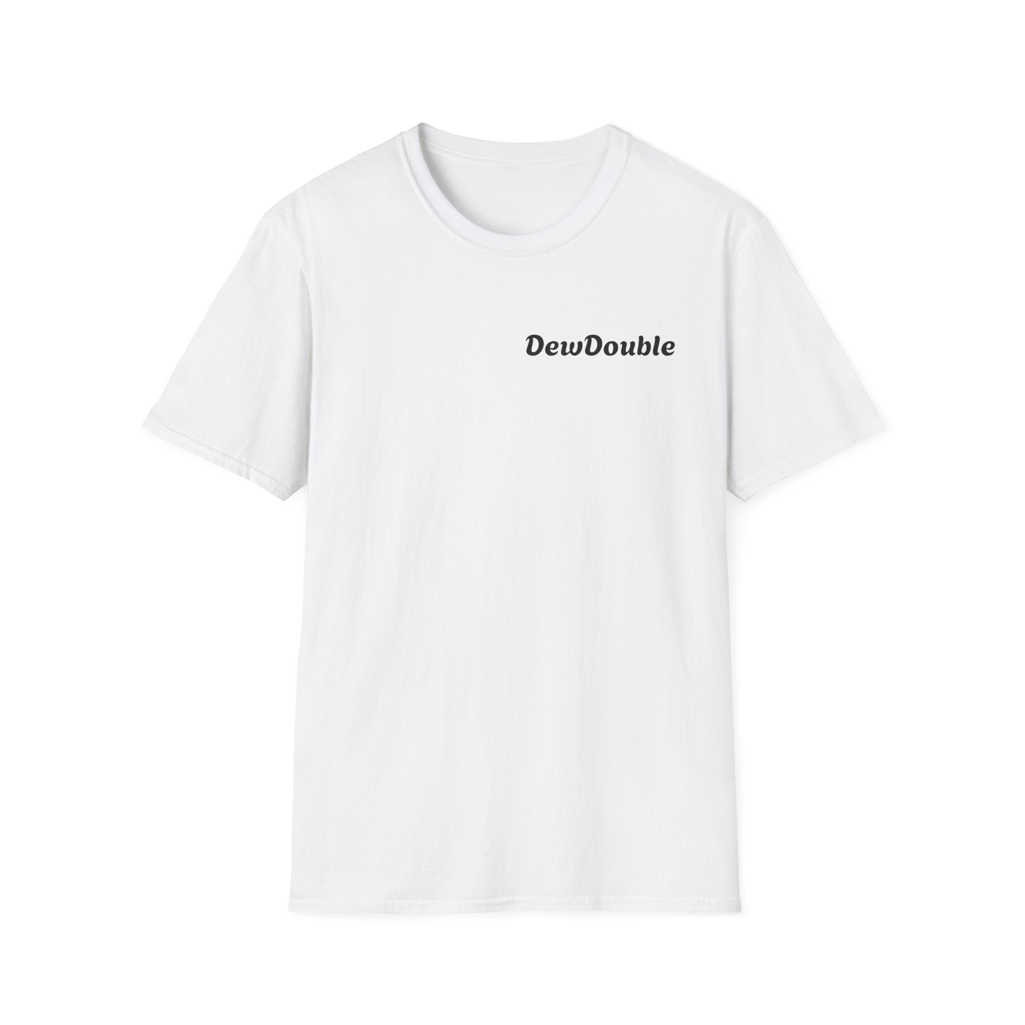 DewDouble Minimal Logo T-Shirt — Casual Everyday Graphic Tee